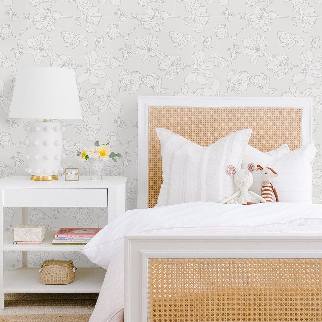 Magnolia Blooms Wallpaper Wallpaper Monika Hibbs