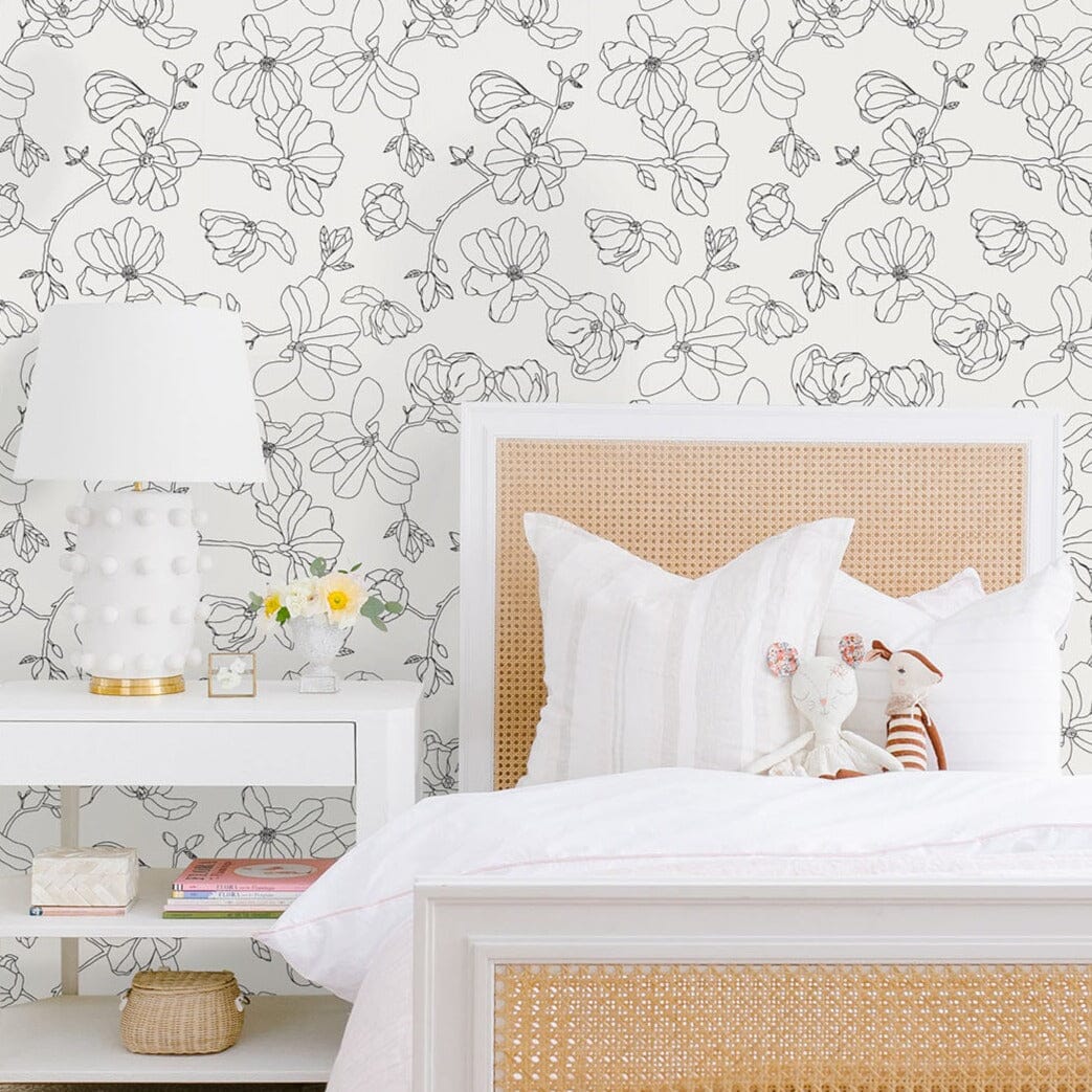 Magnolia Blooms Wallpaper Wallpaper Monika Hibbs
