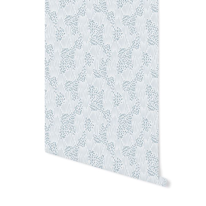 Meadow Lane Wallpaper Wallpaper Urbanwalls Standard Wall Ocean Blue DOUBLE ROLL : 46" X 8 FEET
