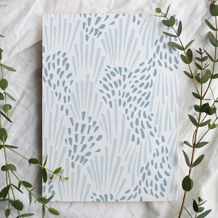 Meadow Lane Wallpaper Wallpaper Urbanwalls Standard Wall Ocean Blue Sample
