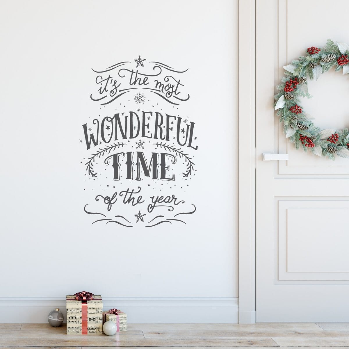 Most Wonderful Time of the Year Wall Decal Decals Urbanwalls