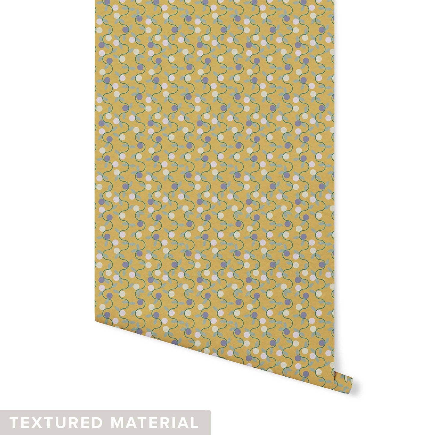On the Vine Wallpaper Wallpaper Sunny Circle Studio Textured Wall DOUBLE ROLL : 42” X 4 FEET Stately