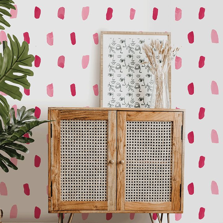 Paint Strokes Wall Decals Decals Urbanwalls Magenta Full Order