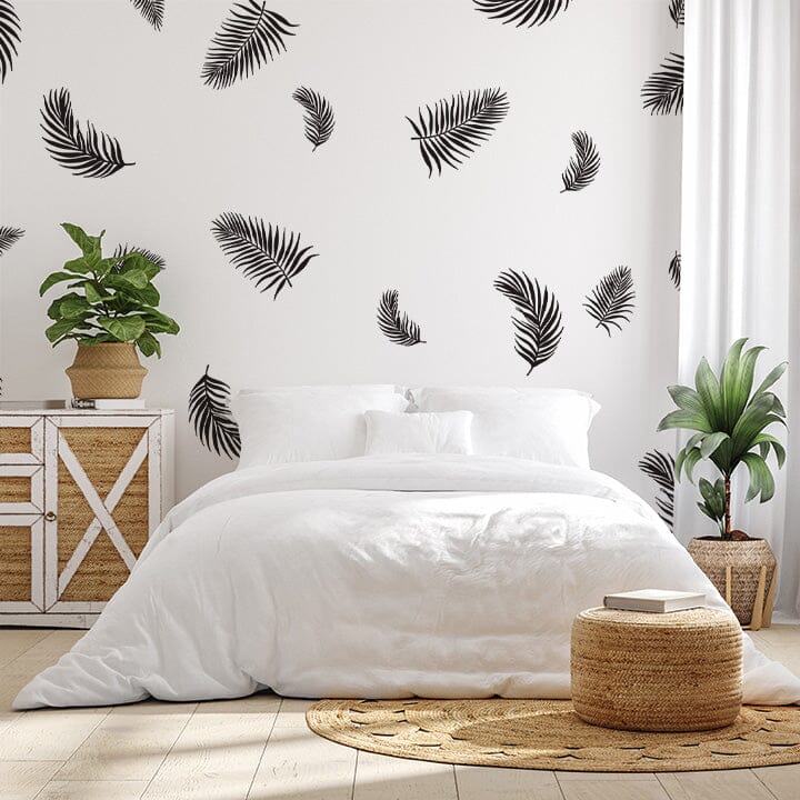 Palm Fronds Wall Decals Decals Urbanwalls Black 