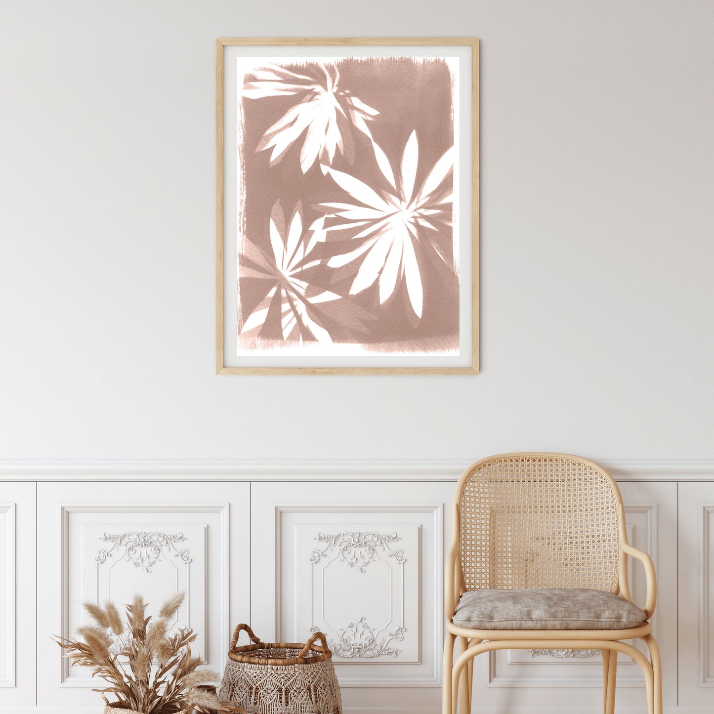 Palm Sun Art Print Prints Urbanwalls Paper Mauve 8" x 10"