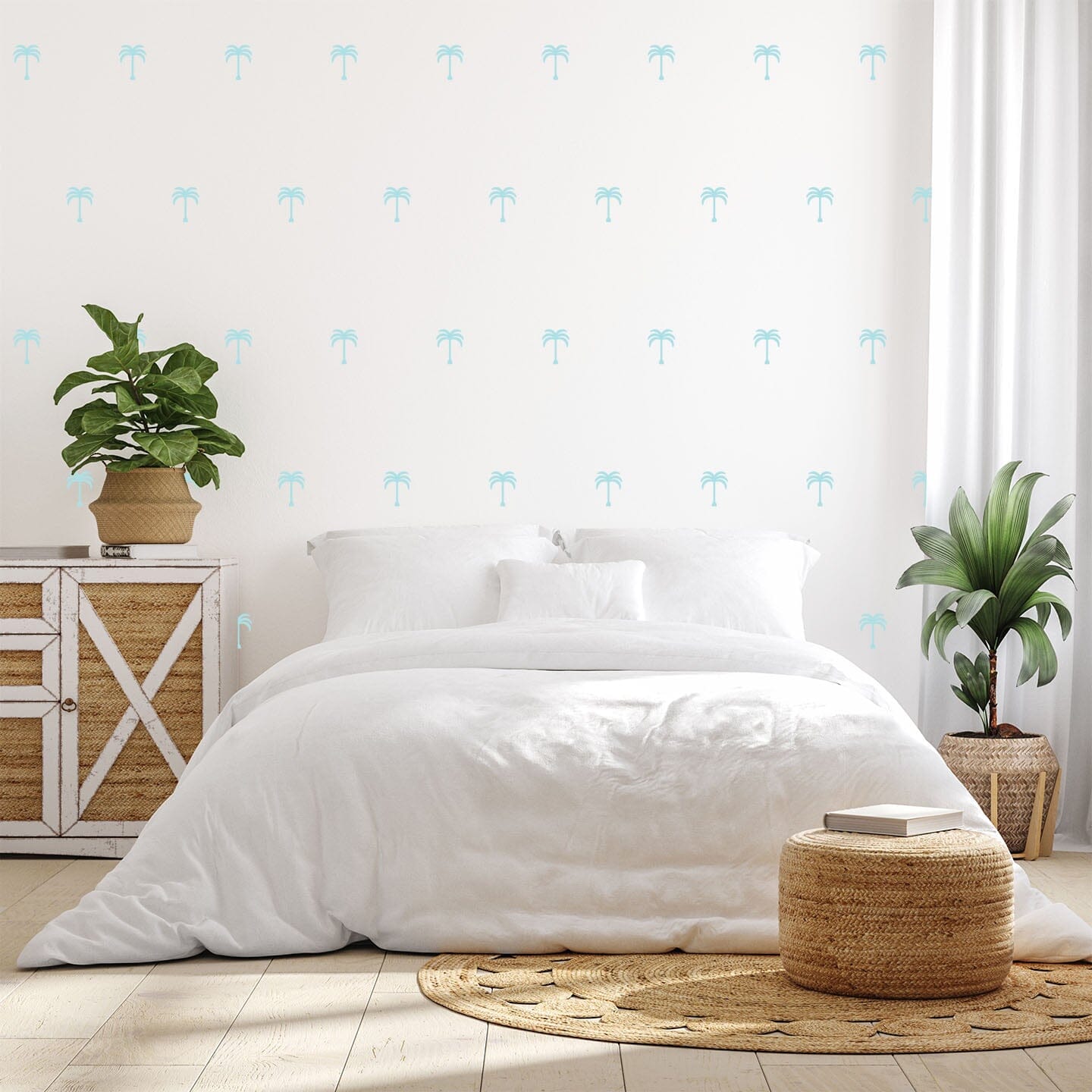 Palm Tree Wall Decals Decals Urbanwalls Baby Blue