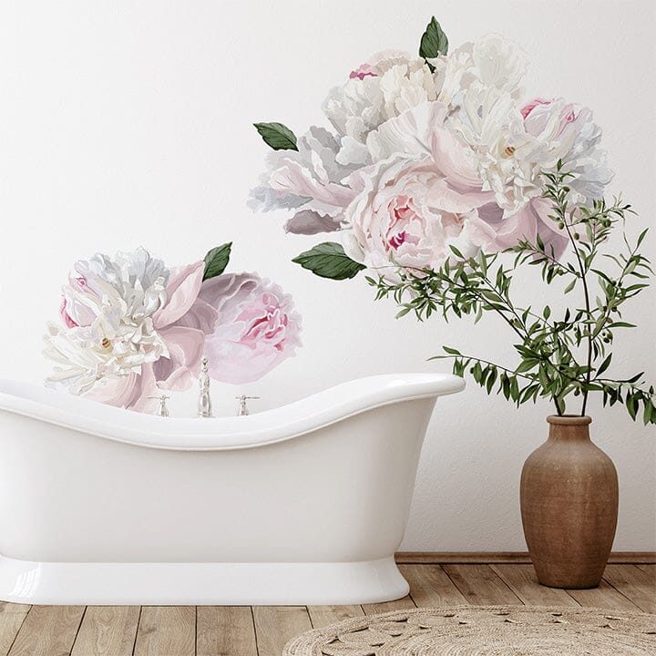 Peony Wall Decals Decals Urbanwalls Standard Wall Half Order