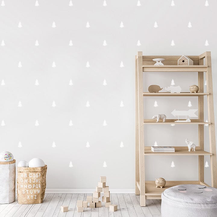 Pine Tree Wall Decals Decals Urbanwalls White