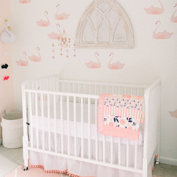 Pink Swans Wall Decals Decals Urbanwalls Standard Wall Full Order