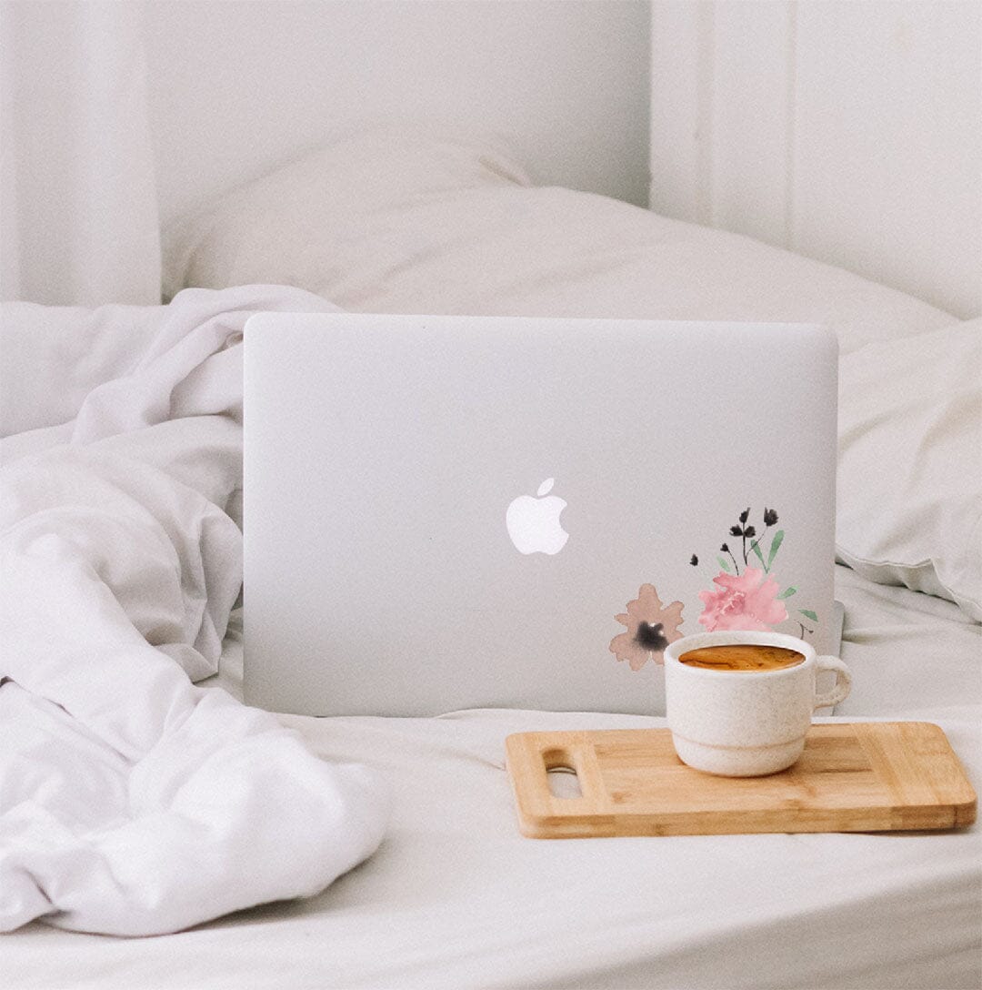 Pink Watercolor Flowers Wall Decals Decals Urbanwalls Standard Wall Sample