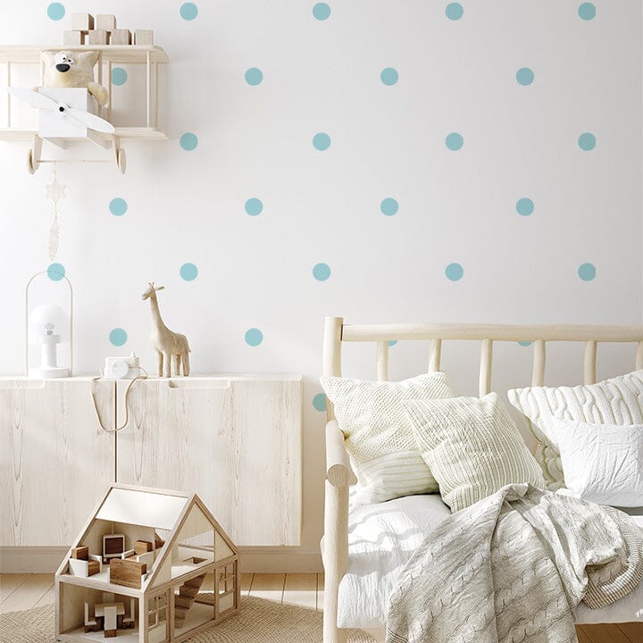 Polka Dot Pattern Wall Decals Decals Urbanwalls Baby Blue