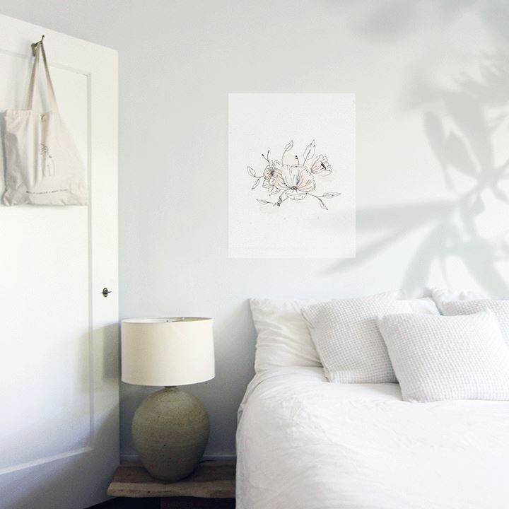 Primrose Petals Art Print Prints Urbanwalls Adhesive Canvas 8" x 10"