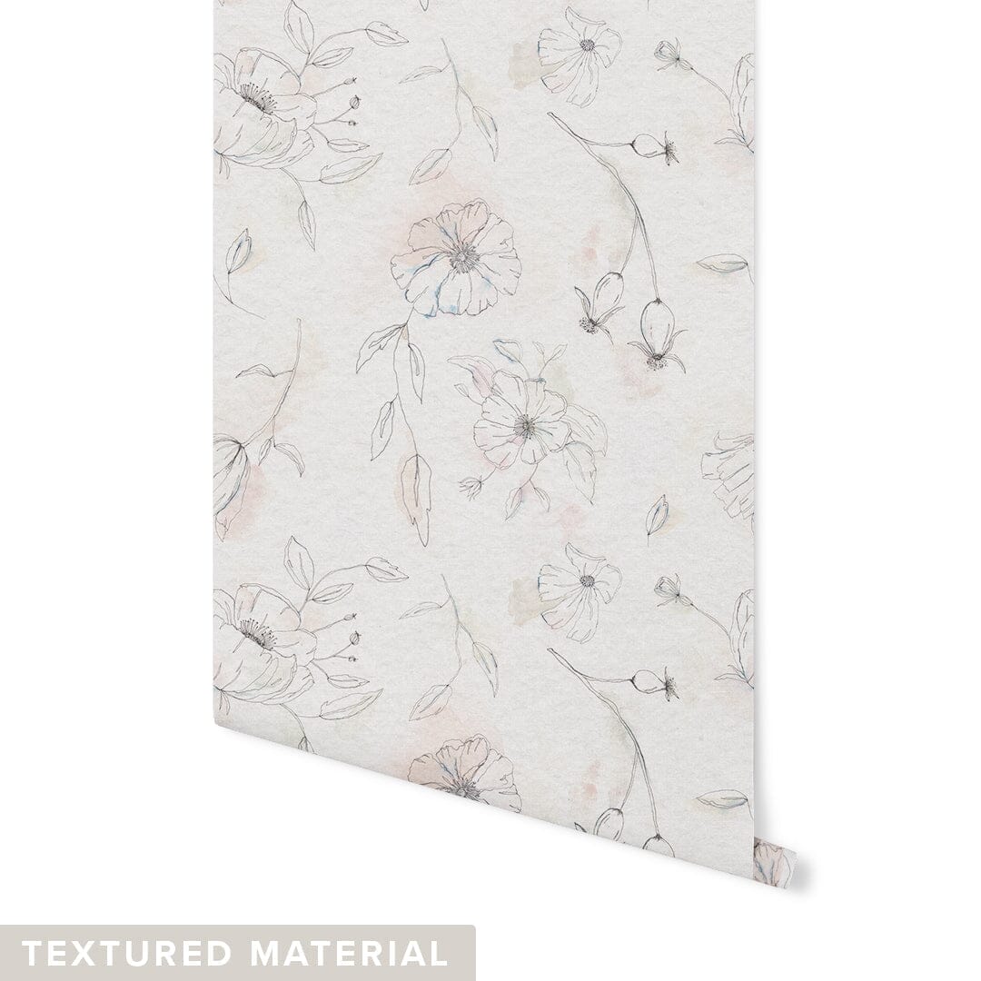 Primrose Wallpaper Wallpaper Urbanwalls Textured Wall DOUBLE ROLL : 42" X 8 FEET