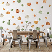 Pumpkin Harvest Wall Decals Decals Urbanwalls Standard Wall Full Order Orange