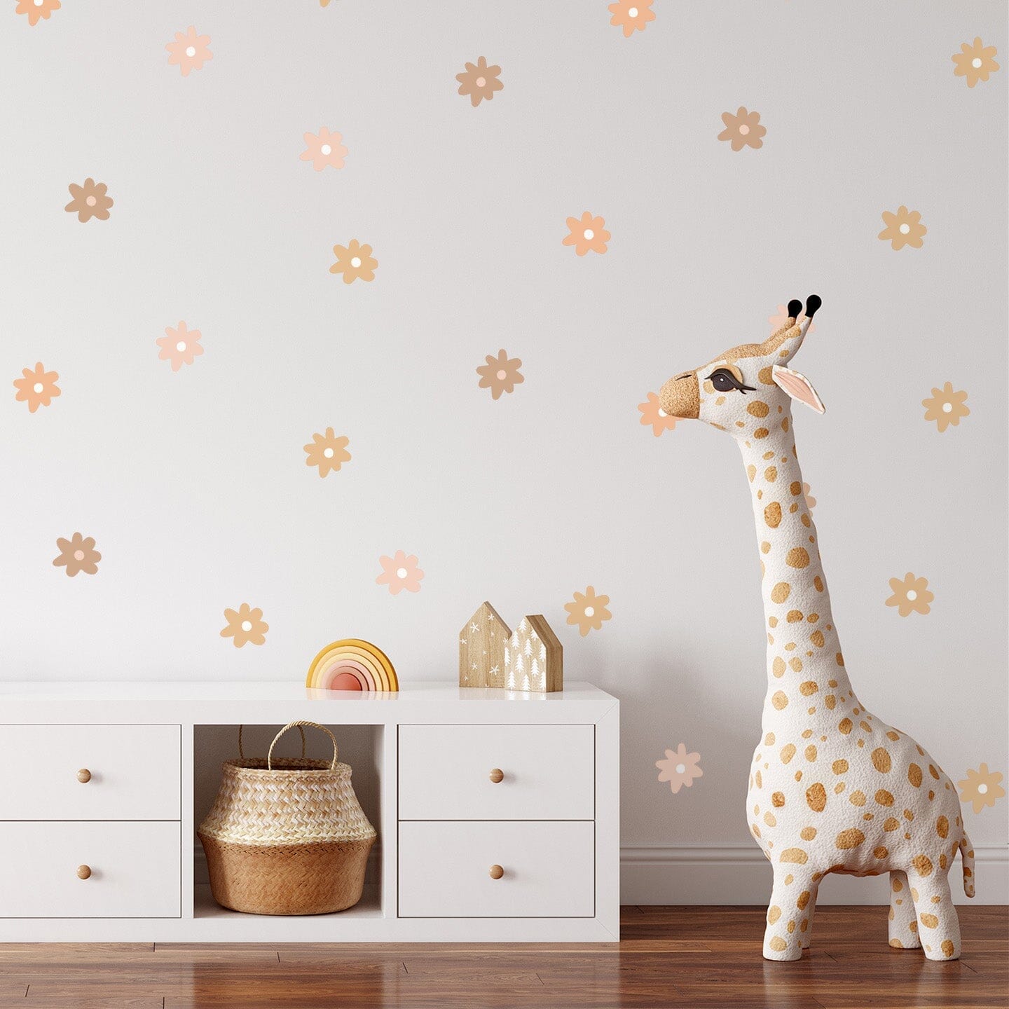 Retro Whimsy Daisy Wall Decals Decals Urbanwalls Standard Wall Mini