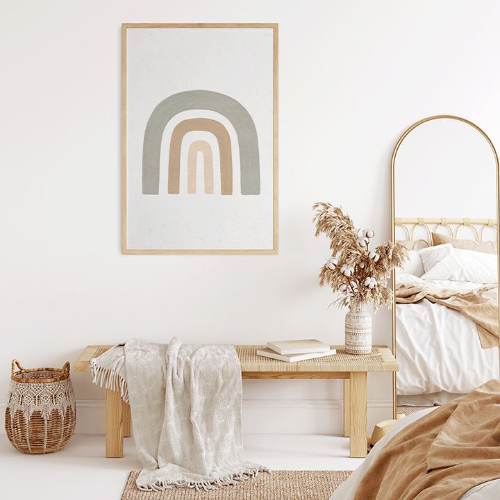 Saguaro Rainbow Art Print Prints Urbanwalls Paper 8" x 10"