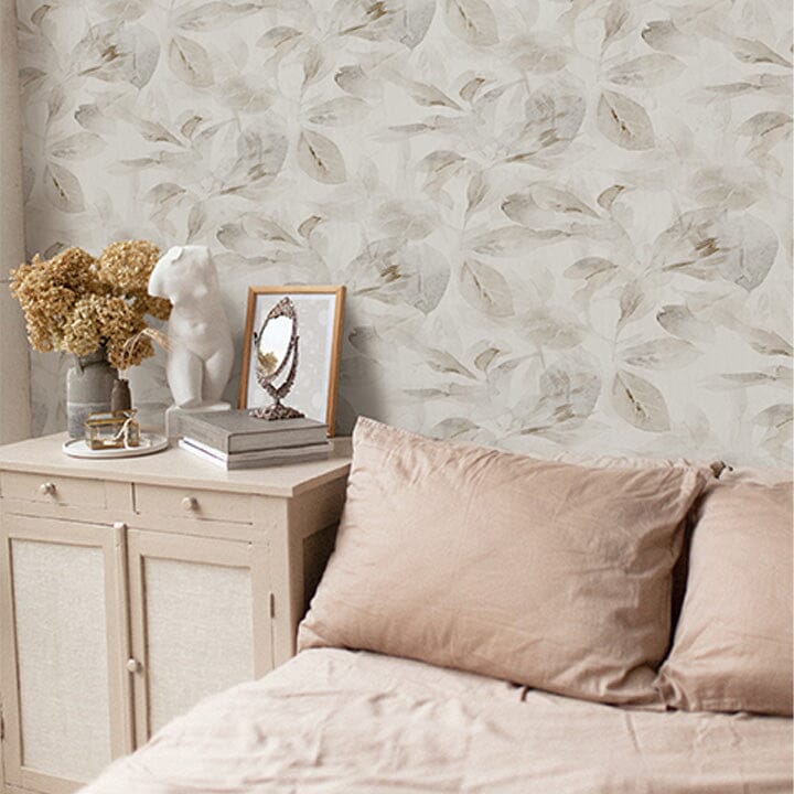 Silver Ficus Wallpaper Wallpaper Urbanwalls