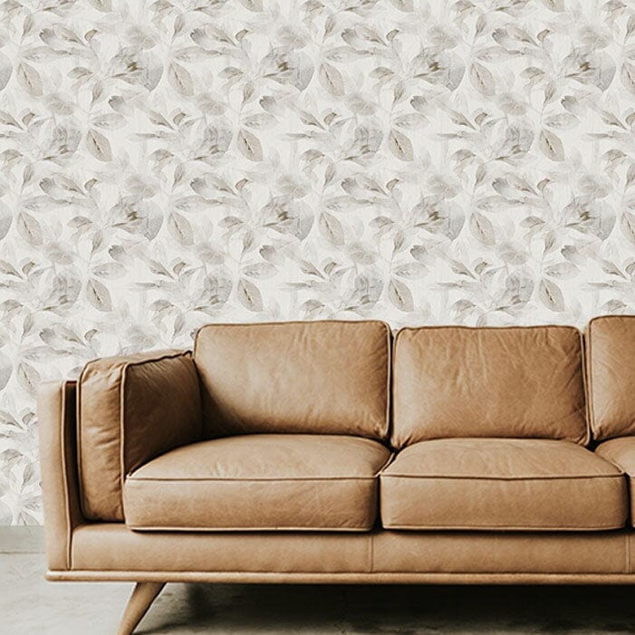 Silver Ficus Wallpaper Wallpaper Urbanwalls