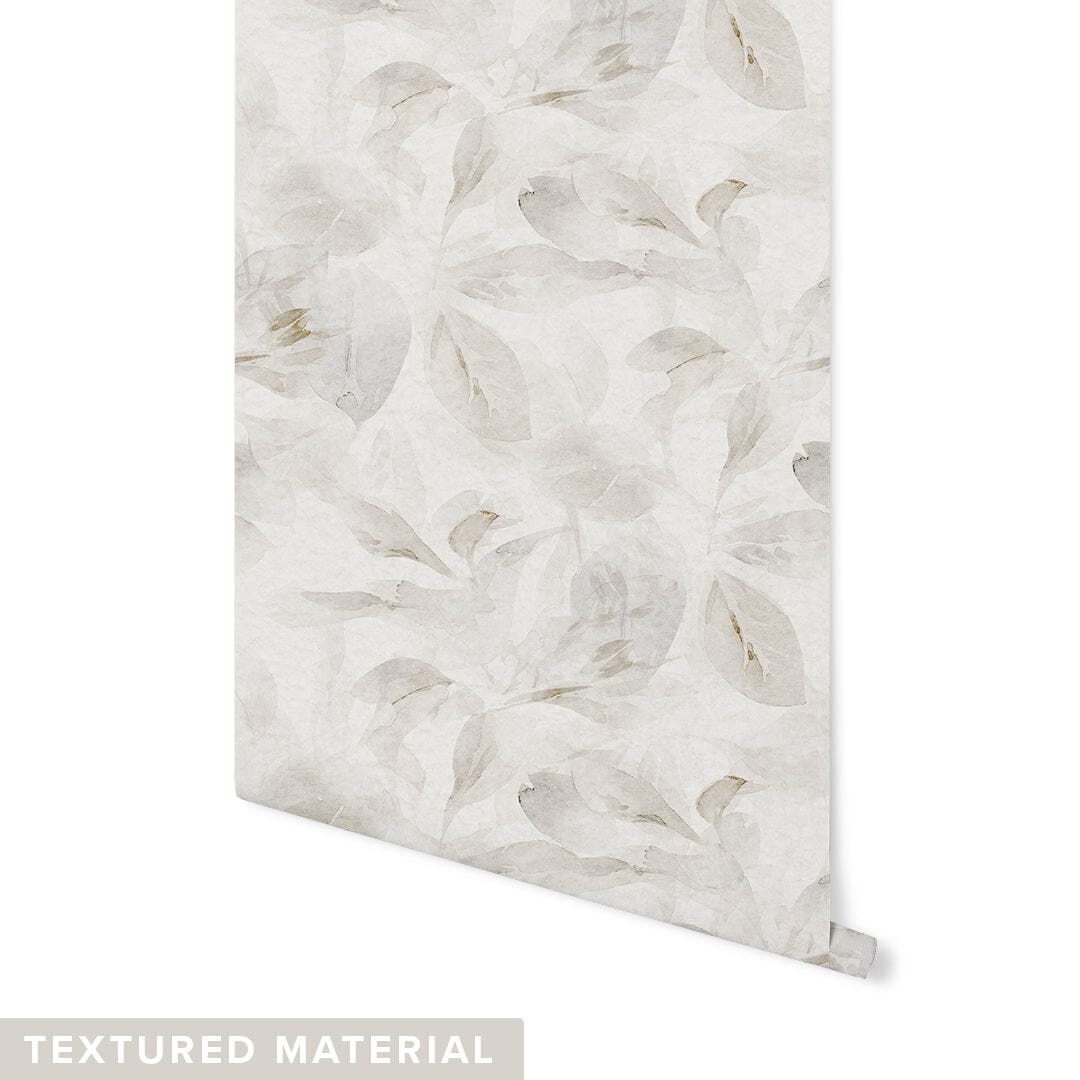 Silver Ficus Wallpaper Wallpaper Urbanwalls Textured Wall DOUBLE ROLL : 42" X 8 FEET