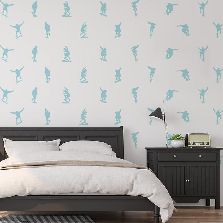 Skateboard Wall Decals Decals Urbanwalls Baby Blue