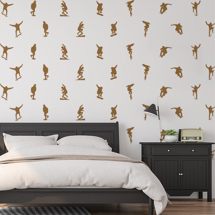 Skateboard Wall Decals Decals Urbanwalls Copper (Metallic)