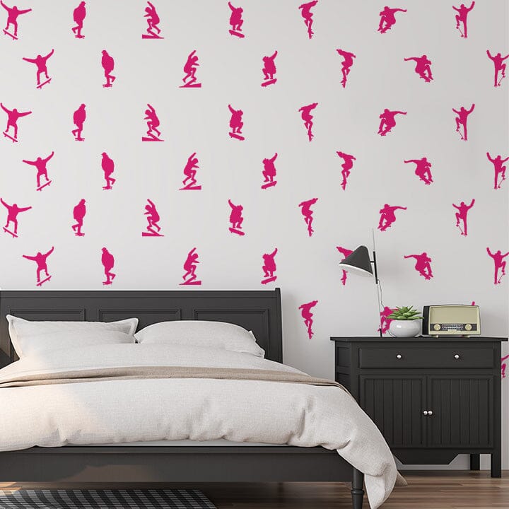Skateboard Wall Decals Decals Urbanwalls Hot Pink
