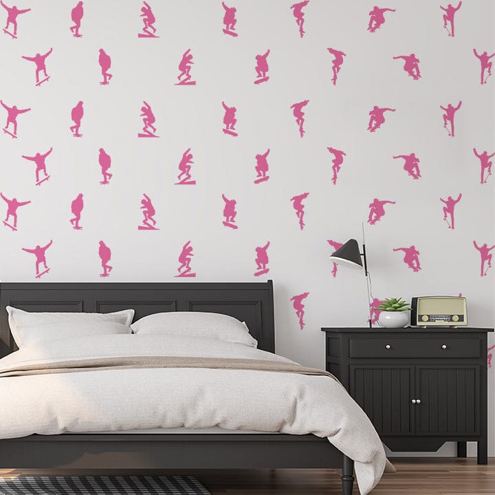 Skateboard Wall Decals Decals Urbanwalls Pink
