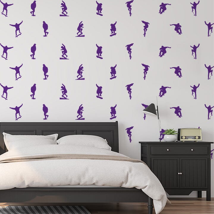 Skateboard Wall Decals Decals Urbanwalls Purple