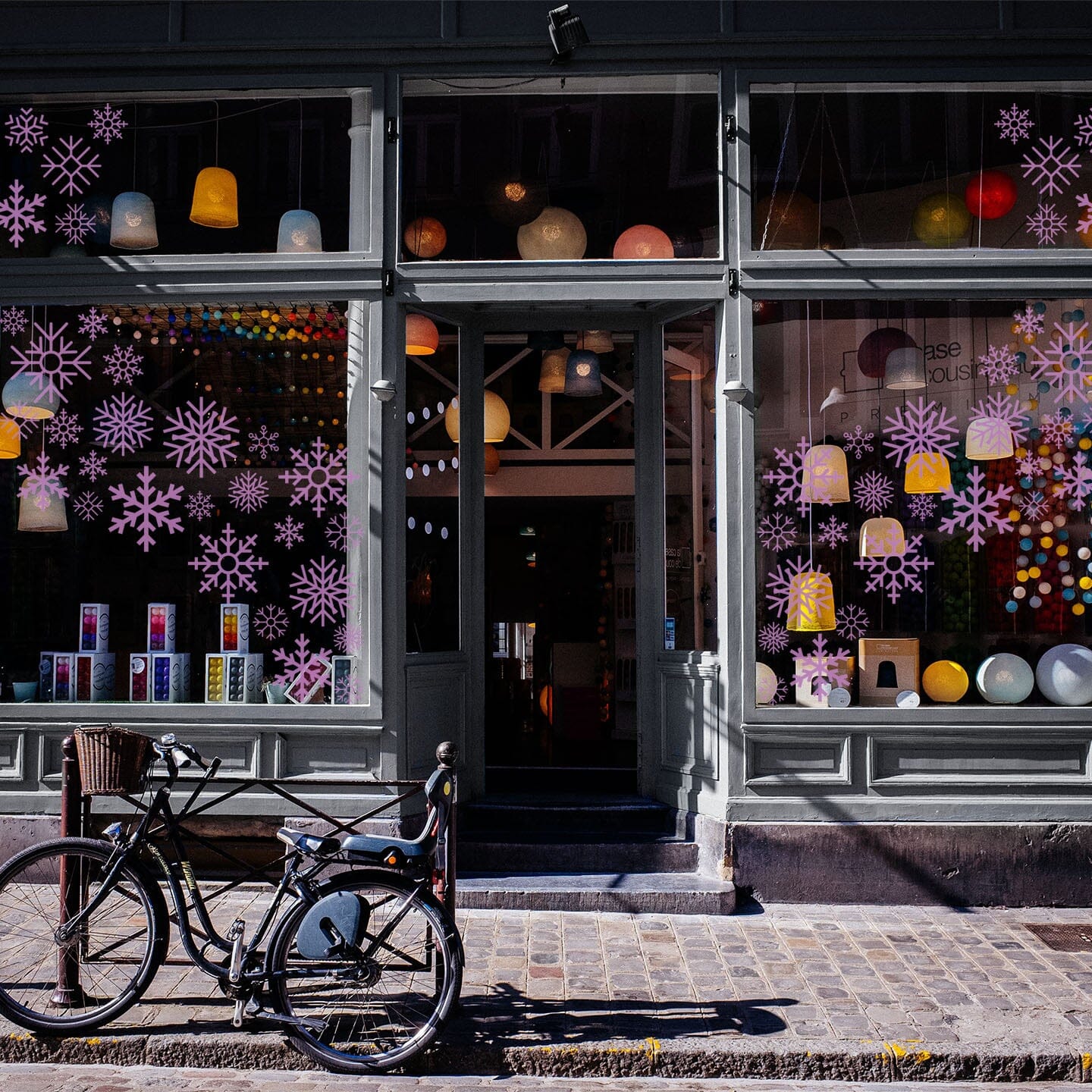 Snowflake Window Decals Decals Urbanwalls Medium Window Lilac