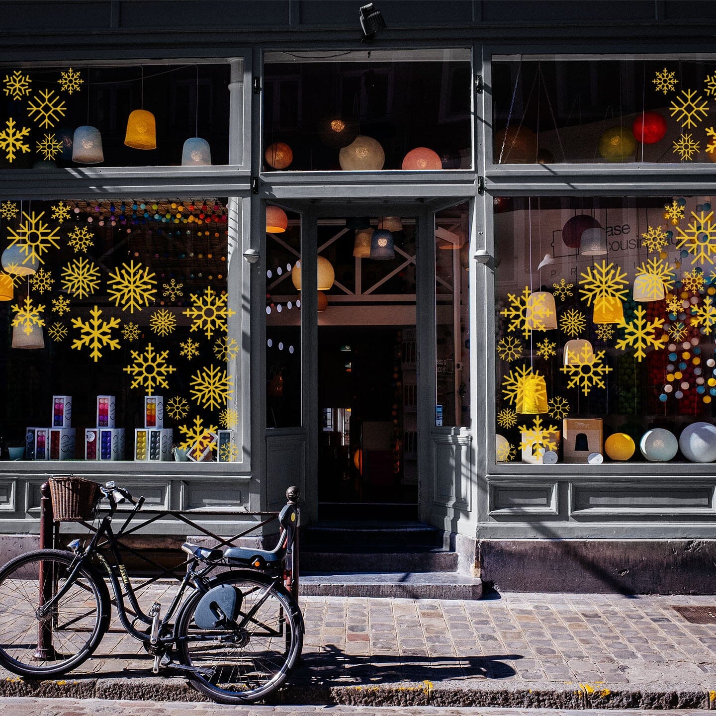 Snowflake Window Decals Decals Urbanwalls Medium Window Signal Yellow 