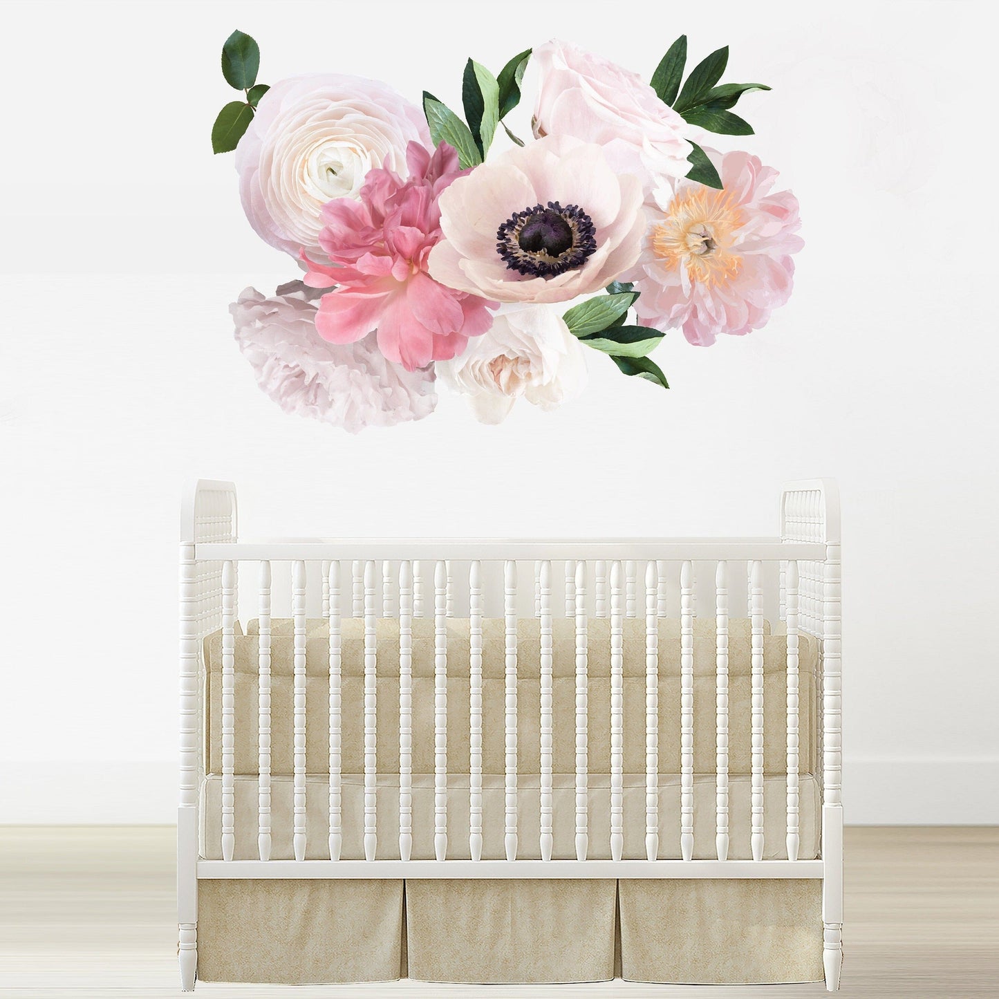 Soft Pink Garden Flower Wall Decals Decals Urbanwalls