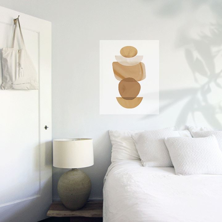 Stacking Stones Art Print Prints Urbanwalls Adhesive Canvas 8" x 10"