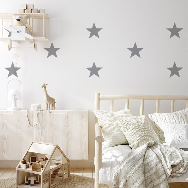 Star Wall Decals Decals Urbanwalls Silver (Metallic)