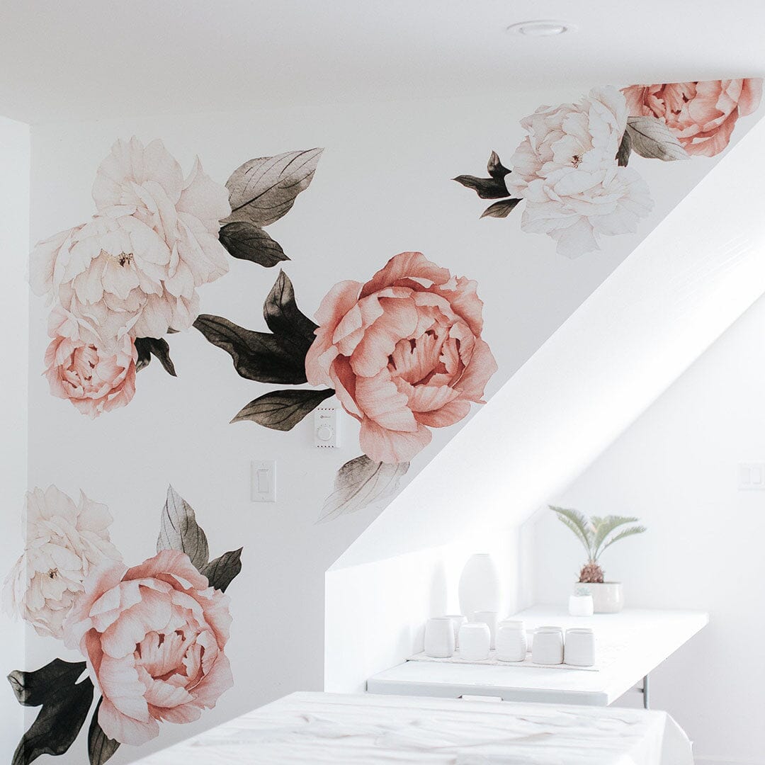 Summer Daze Peonies Wall Decal Decals Urbanwalls