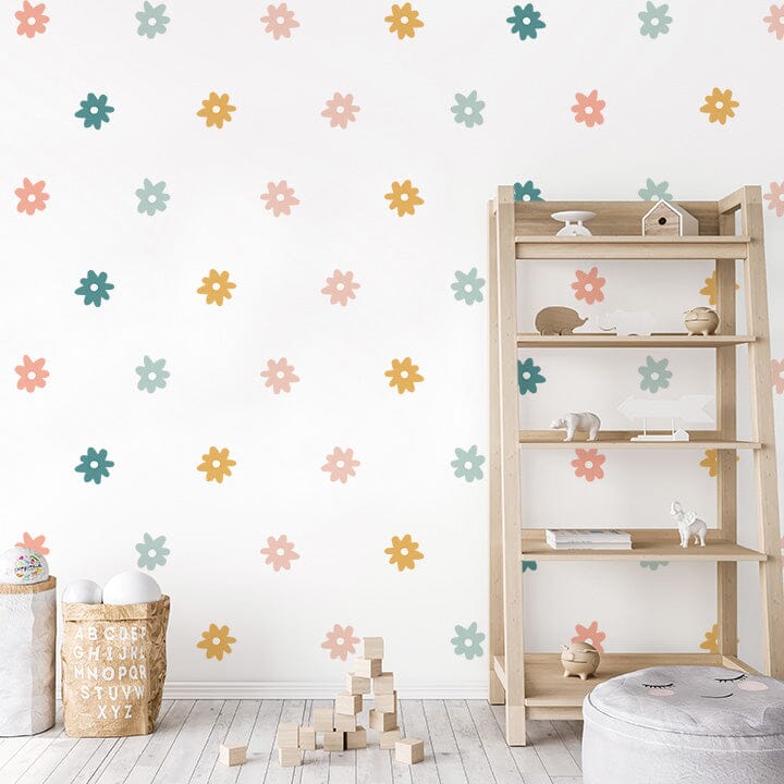 Summer Whimsy Daisy Wall Decals Decals Urbanwalls Standard Wall Mini
