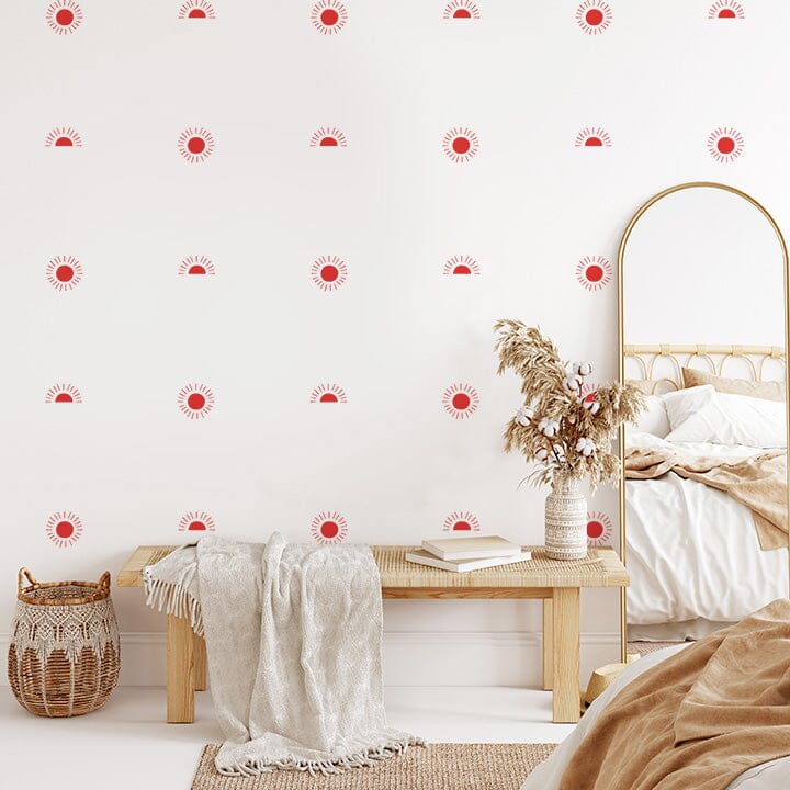 Sunscape Wall Decals Decals Urbanwalls Red 