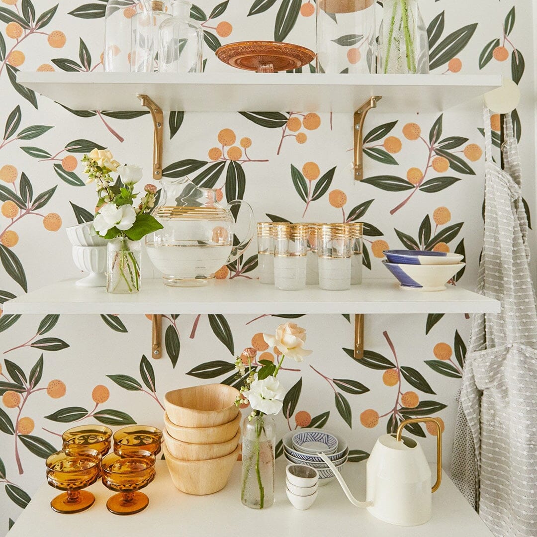 Tangerines in Greens Wall Decals Decals Urbanwalls