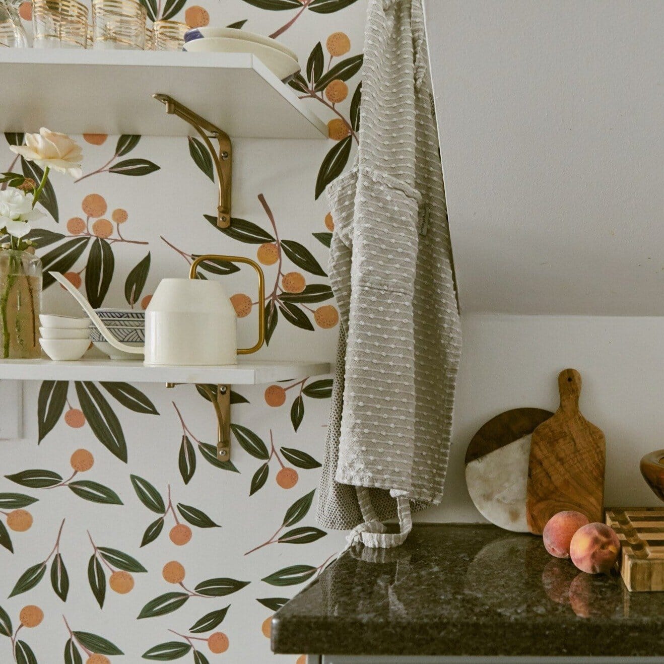 Tangerines in Greens Wall Decals Decals Urbanwalls