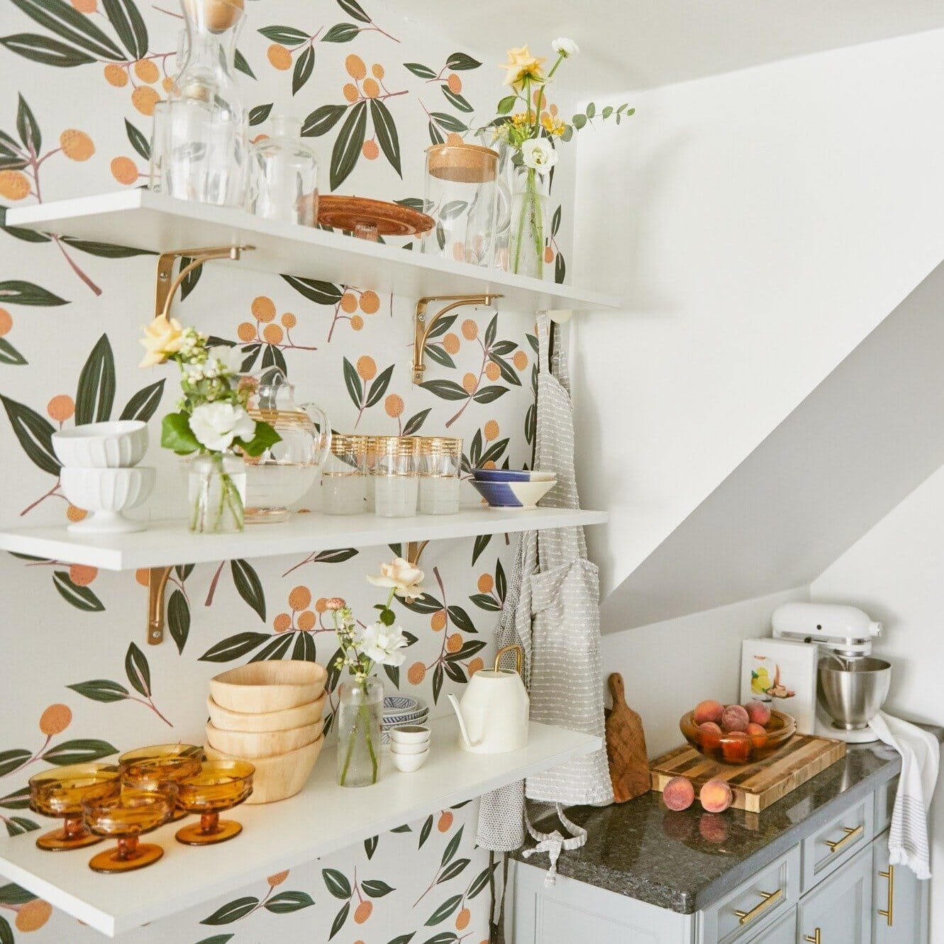 Tangerines in Greens Wall Decals Decals Urbanwalls