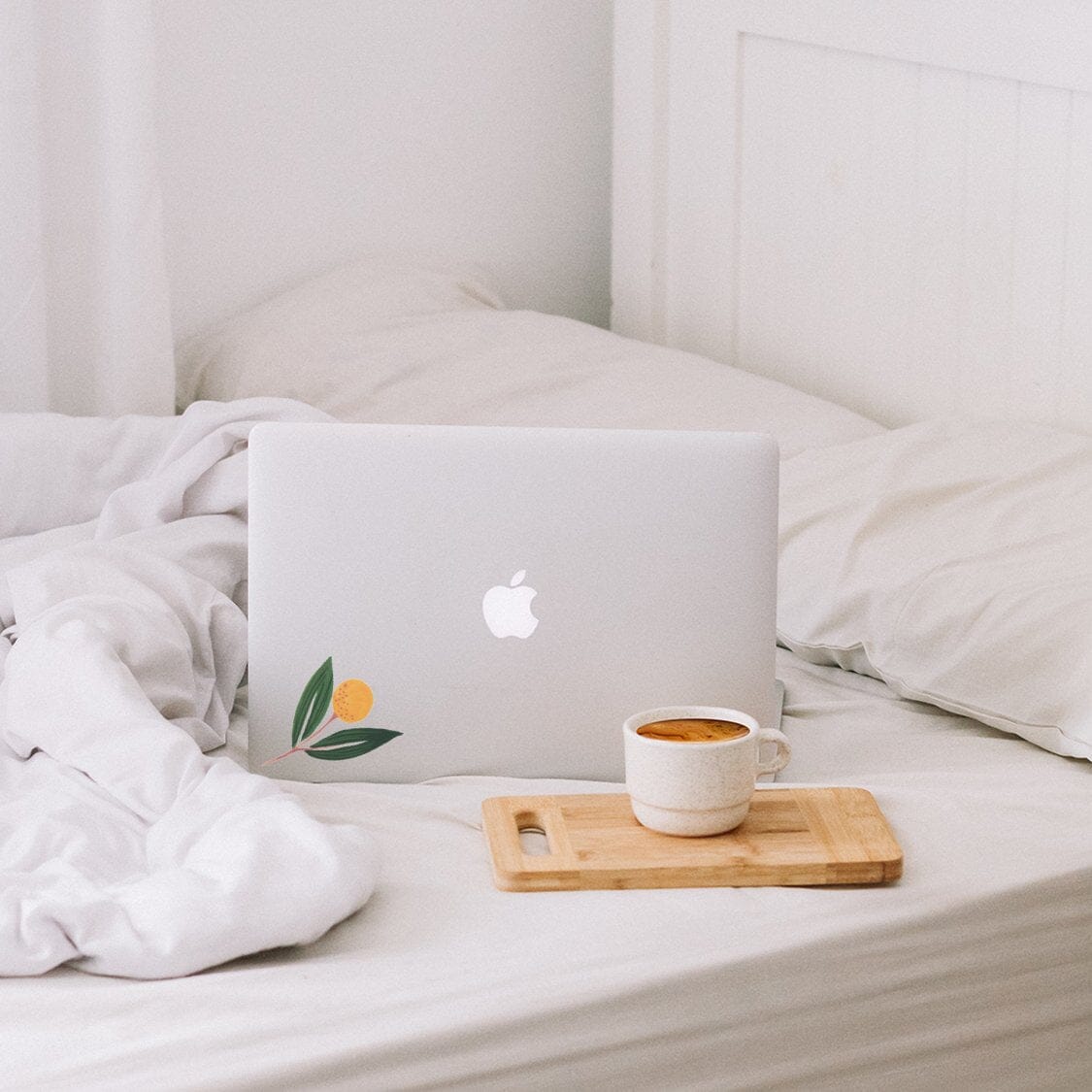 Tangerines in Greens Wall Decals Decals Urbanwalls Standard Wall Sample