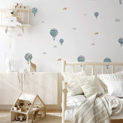 Teal Hot Air Balloon Wall Decals Decals Urbanwalls