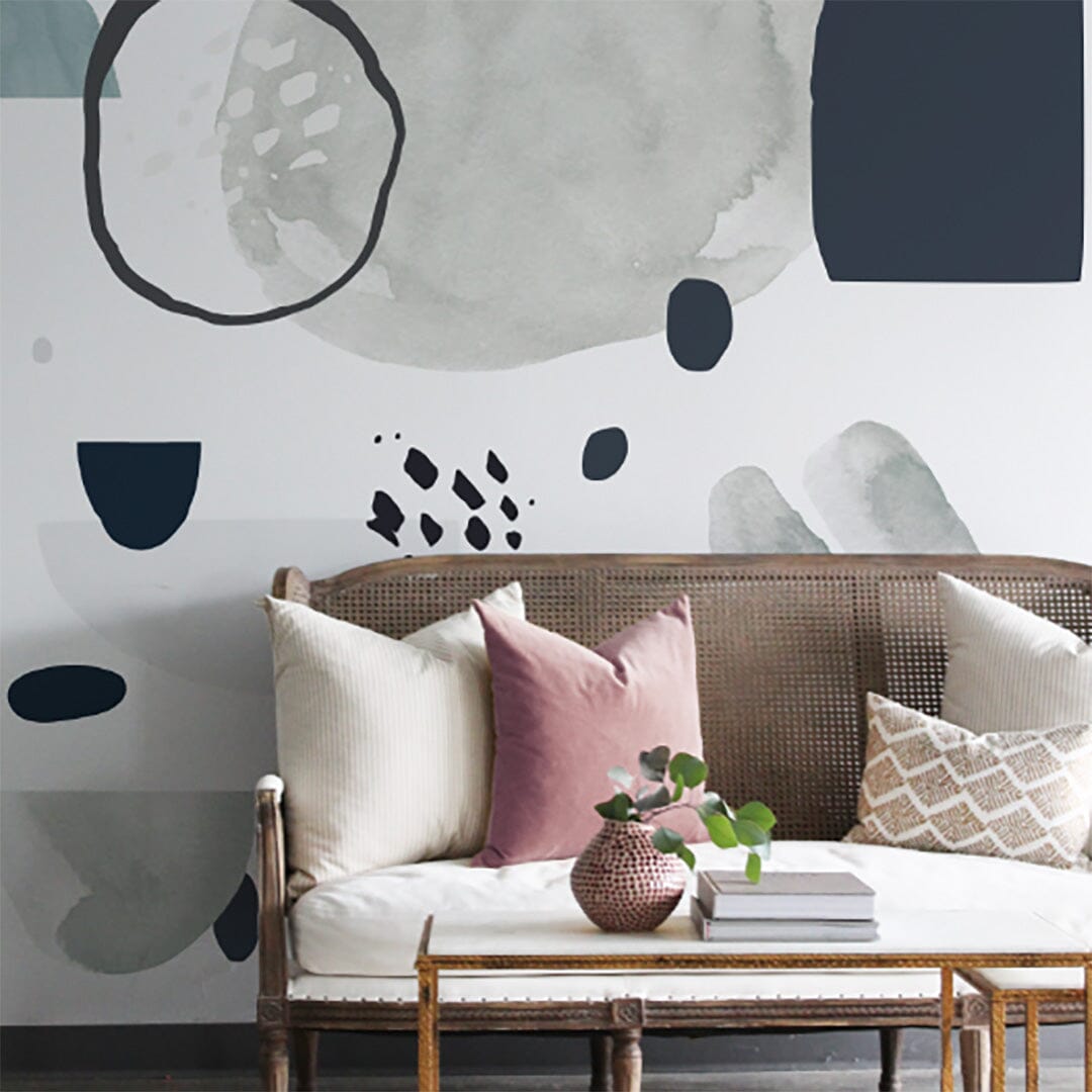 The Navy Circular Abstract Wall Decals Decals Urbanwalls