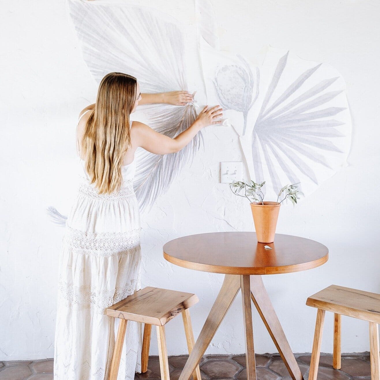 Thistle and Palms Wall Decals Decals Urbanwalls