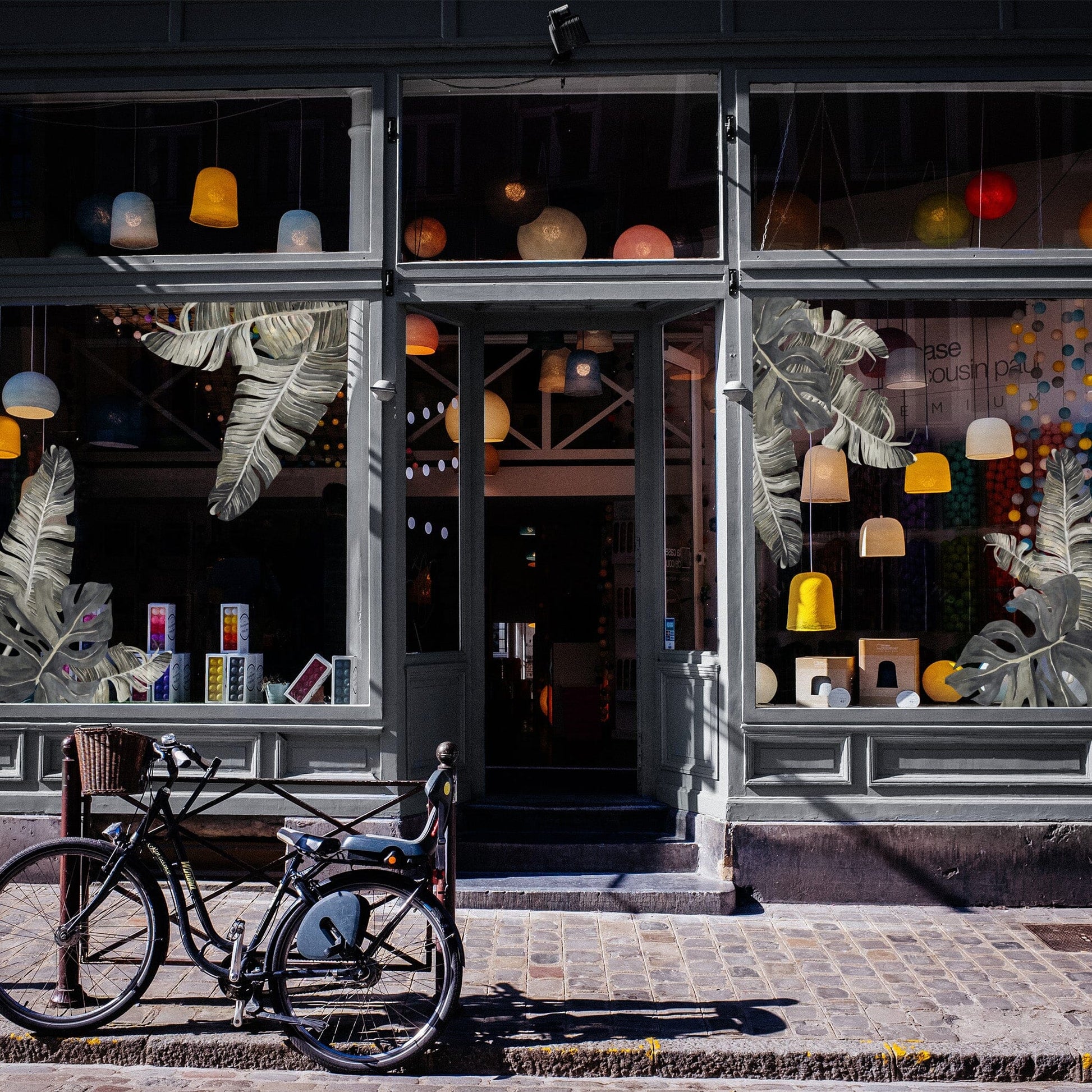 Tropic Leaves Window Decals Decals Urbanwalls Standard Adhesive Medium Window