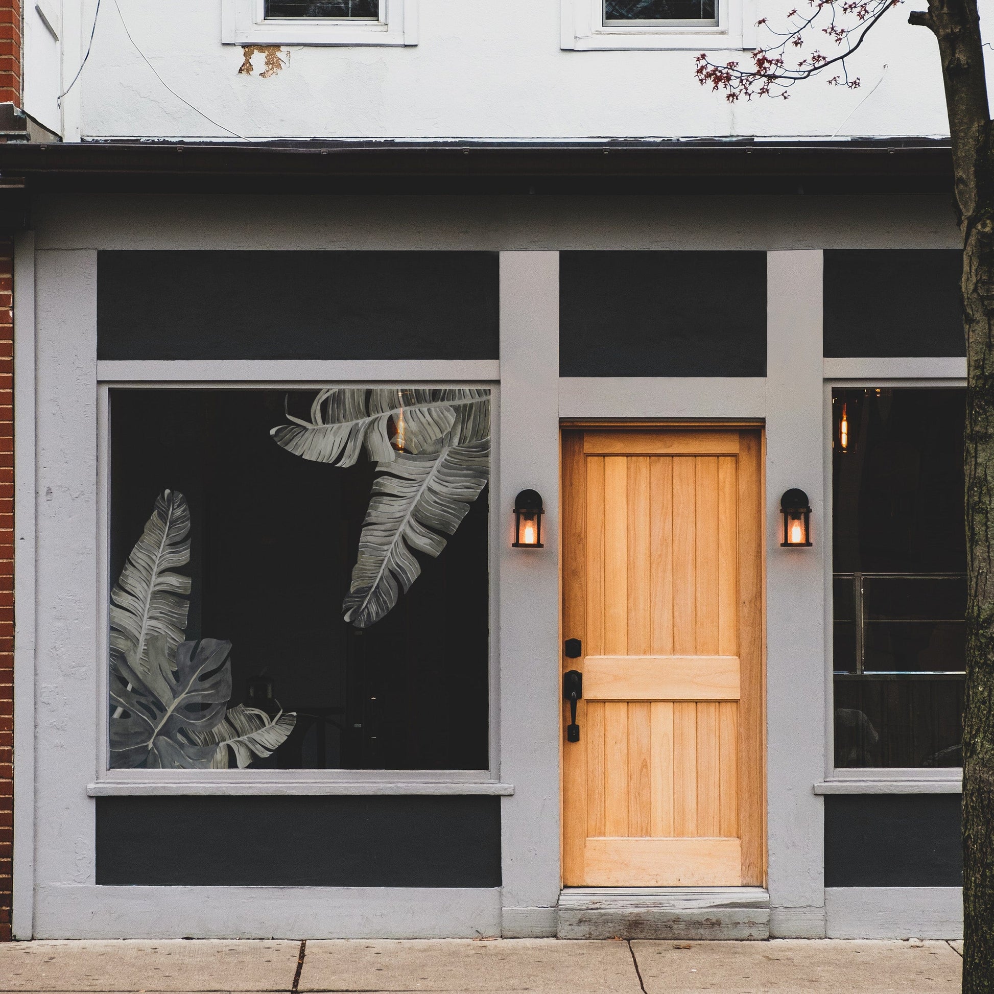 Tropic Leaves Window Decals Decals Urbanwalls Static Cling Small Window