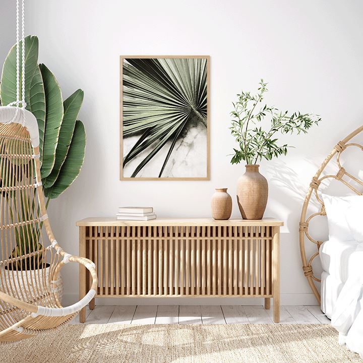 Tropical Fan Leaf Art Print Prints Urbanwalls Paper 8" x 10"