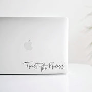 Trust The Process Mirror Decal Decals Urbanwalls Black Script
