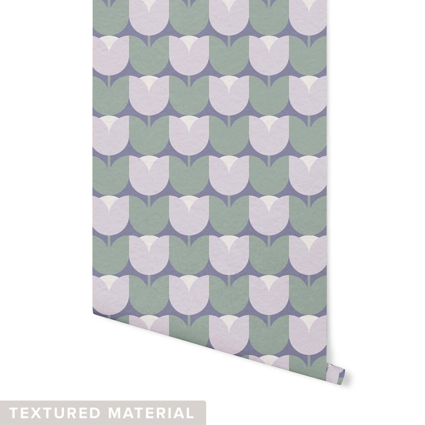 Tulip Kisses Wallpaper Wallpaper Sunny Circle Studio Textured Wall DOUBLE ROLL : 42” X 4 FEET Stately