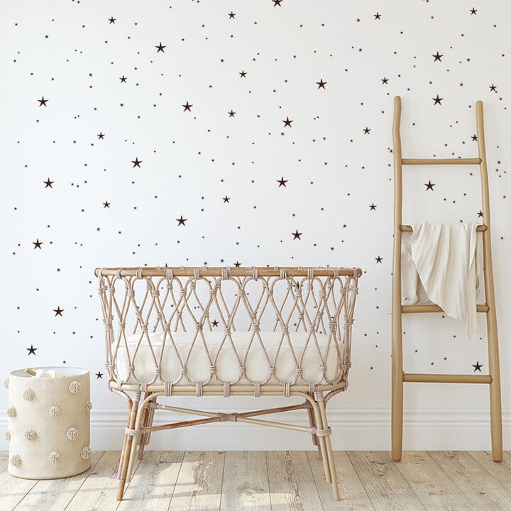 Twinkle Stars Wall Decals Decals Urbanwalls Brown