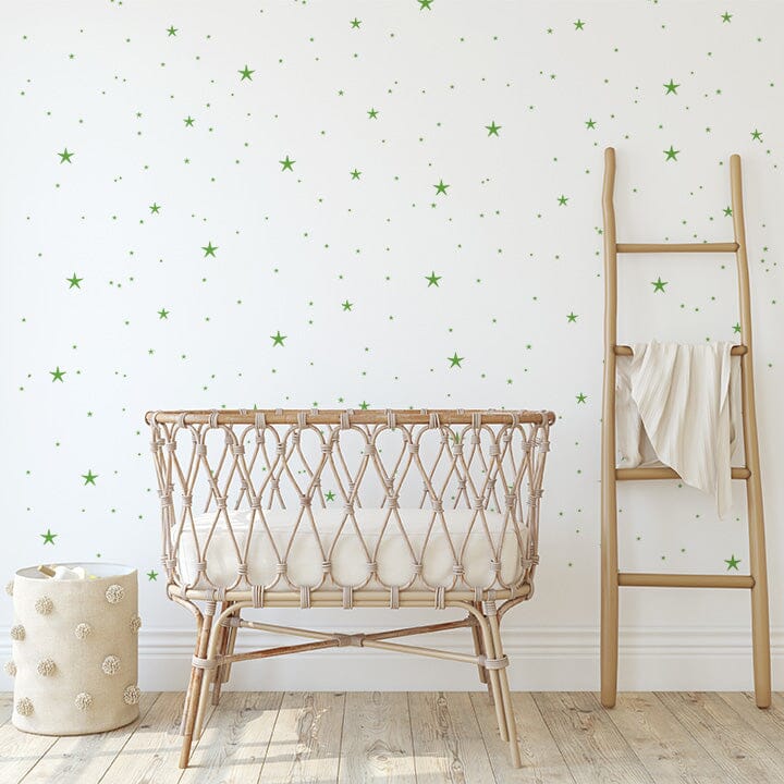 Twinkle Stars Wall Decals Decals Urbanwalls Lime Green